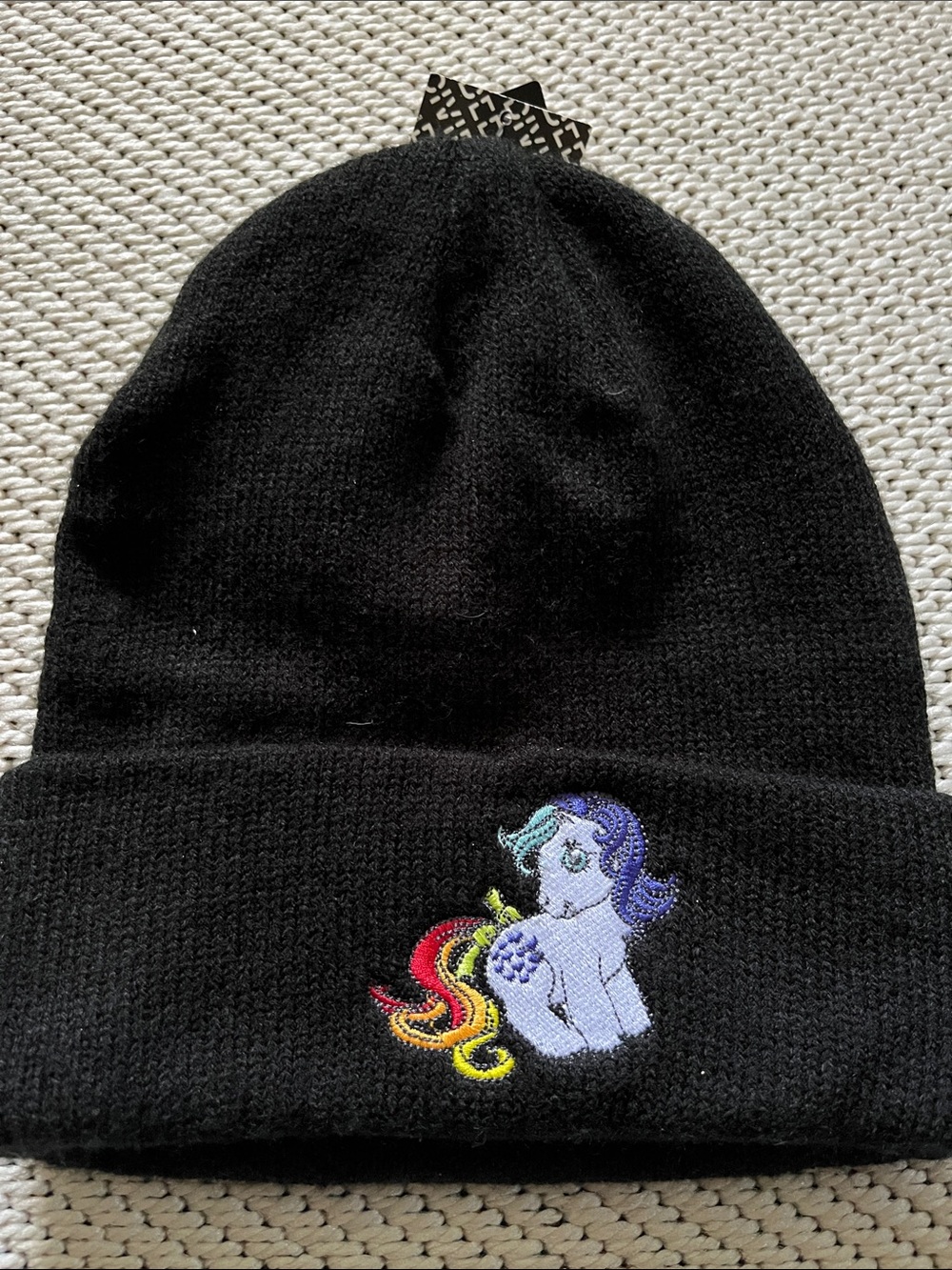 Hat Pony one size acrylic black H&M Divided Hasbro